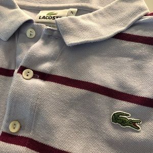 Lacoste shortsleeved striped polo